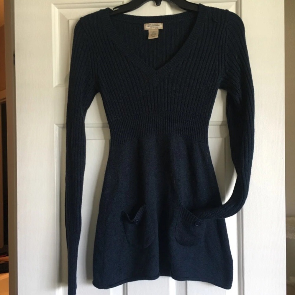 Navy tunic sweater